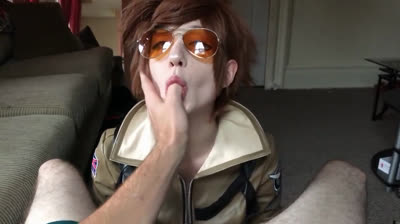 Cosplay Overwatch Tracer Pipe en POV