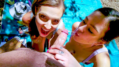 Intimating in the middle of the forest